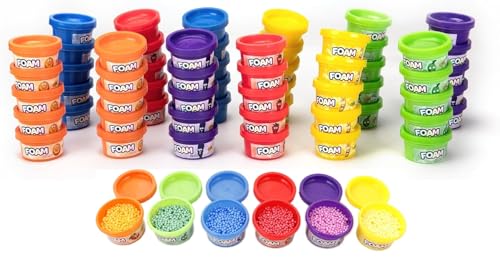 Crayola Silly Scents Foam Tubs - 60 x 1oz Play Foam for Kids, Fidget Toys - Non-Toxic, Scented, & Colorful Kids Fun Molding Clay in 6 Bright Colors - Arts & Crafts, Goody Bags, Party Favors, Halloween - image 1