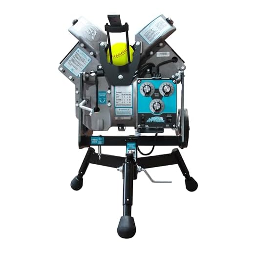 Junior Hack Attack Softball Pitching Machine by Sports Attack, grey, black