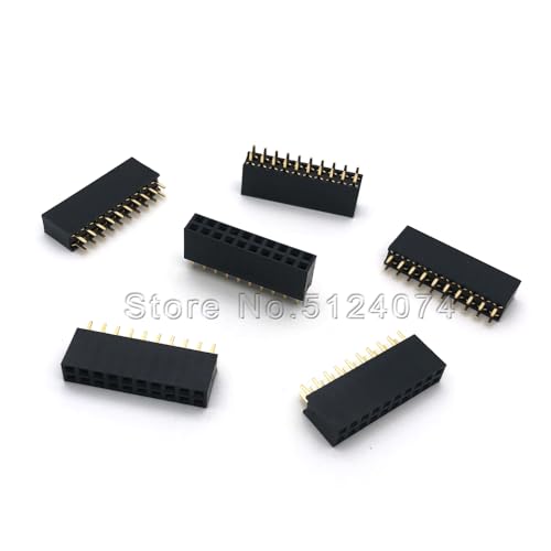 Wiring Connecting Terminals - 10pcs/lot Double Row Female Spacing 2.54mm 2x10pin Double Row seat 20P Female Connector 2 * 10P DIP - (Pins: 2row 10P)