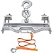 Global Industrial Double Fork Forklift Hook Attachment, Swivel Hook, 10,000 Lb. Cap.