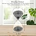 SuLiao Hourglass Sand Timer 10 Minute,5.1 Inch Black Sand Clock 10 Min, Extra Reloj De Arena, Unity Hour Glass Sandglass for Kids, Games, Classroom,Desk, Office Home Decor