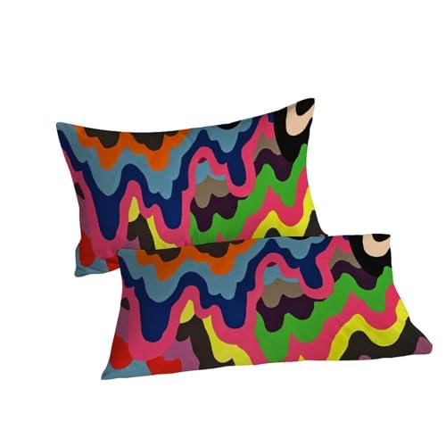 Parure de lit 100% coton vagues 3D au confort luxueux double - 7