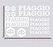 Kit d’autocollants compatibles avec Piaggio NRG Sphère Typhoon Zip universel pour moto, couleur au choix 1305 (010 blanc)
