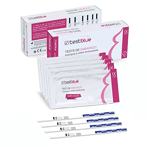 Test embarazo en tiras alta sensbilidad Pack de 10 | Prueba de embarazo fácil de usar detección temprana | Test de embarazo alta precisión detección precoz | Prueba de embarazo en tiras ultratemprana