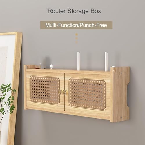 Boîte routeur WiFi murale avec ventilation et passe-câbles