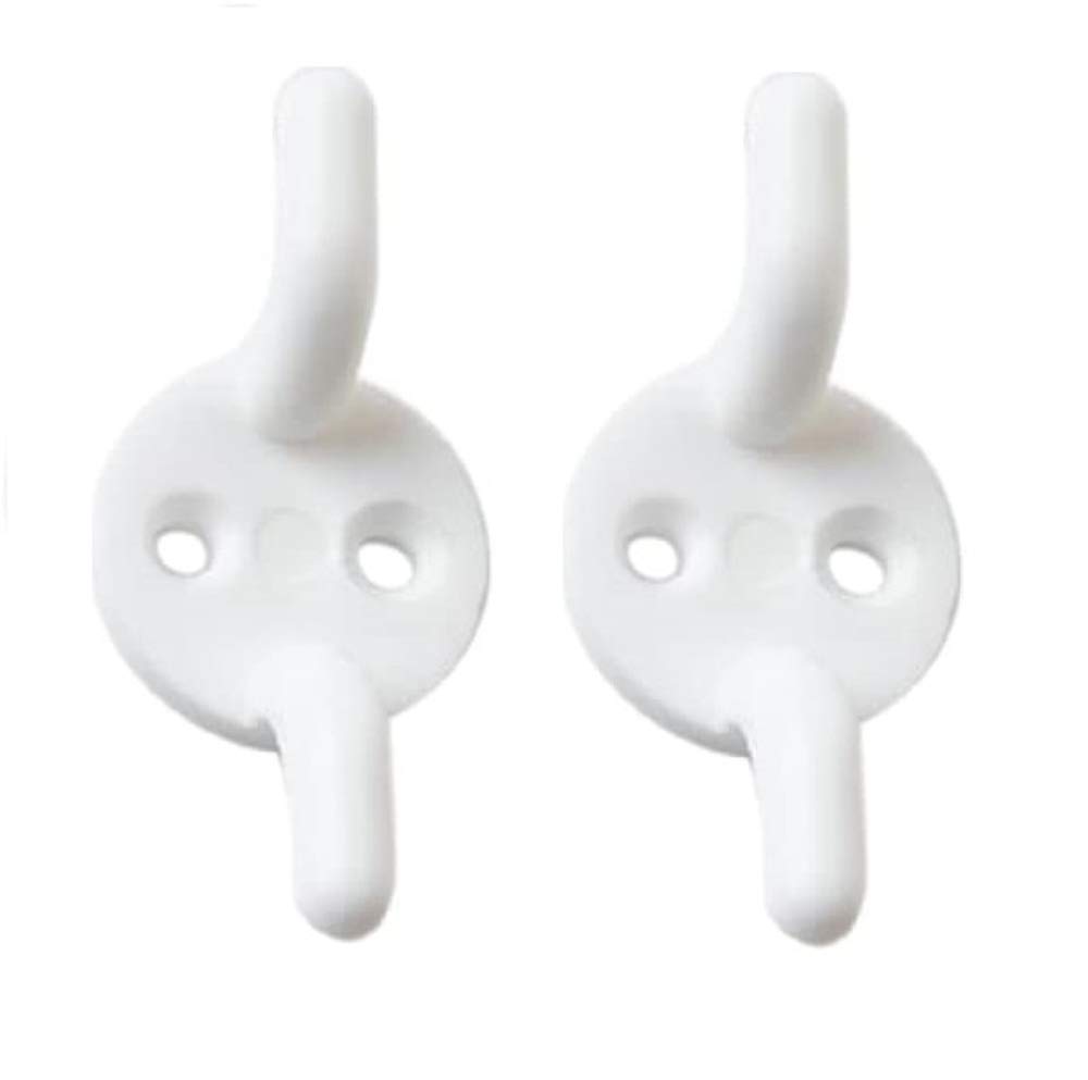 Bulk Hardware BH01554 Paquet de 2 Taquets d'amarrage en Plastique 50 mm Blanc