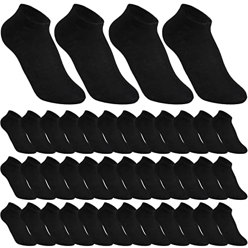 Tarpop 200 Pairs Low Cut Ankle Socks Bulk for Women Men Thin Breathable Casual Socks Pack for Unisex Homeless Charity Event