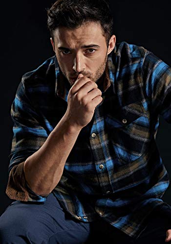 CQR Heren lange mouwen flanel comfortabel button-up katoenen hemd - Image 8