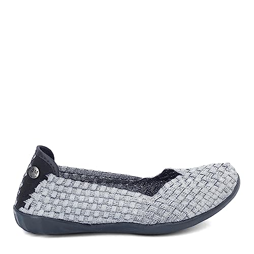 Image of Bernie Mev Catwalk Women's Stretch Woven Slip On Flat Shoes for Women