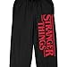 Bioworld Stranger Things Logo Adult Black Sleep Pajama Pants-XL
