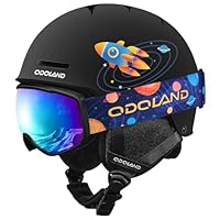Amazon | Odoland 子供用スキーヘルメット ゴーグル付き スノーボード
