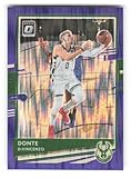 2020-21 Donruss Optic Purple Shock #68 Donte DiVincenzo Milwaukee Bucks NBA Basketball Trading Card