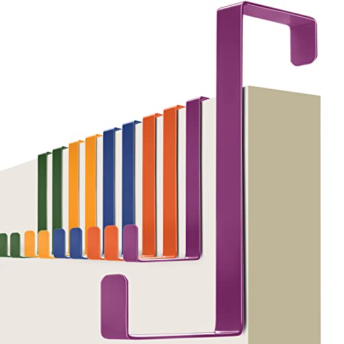 4Smile Appendiabiti Da Porta – 10 X Ganci Appendiabiti Appendi Abiti Per Porte Colorati Con Cuscinetti In Feltro – Attaccapanni Da Porta