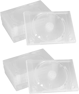 ULDIGI 12 Pçs Caixa De CD Capas De CD Transparentes Pasta De Dvd Caixa De Armazenamento De Dvd Capas Transparentes Caixa De Dvd Caixa De CD Organizador De CD Caixa De Dvd Transparente