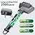 Samek Electric Grill Brush,Cordless Electric BBQ Grill Cleaner with 3 Replacement Heads, Cordless Rechargeable, 3-Speed Power Control, Adjustable Angle, Gray