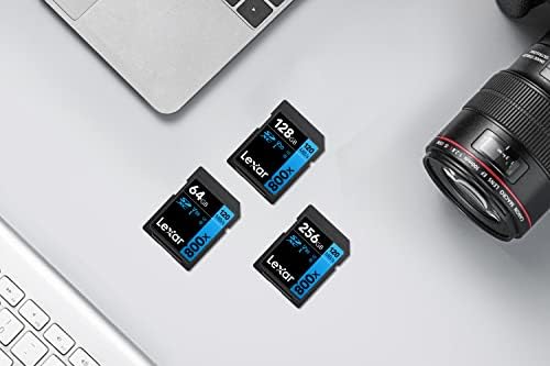 Lexar High-Performance 800x SD Card 128GB, SDXC UHS-I Memory Card BLUE Series, Up to 120MB/s Read, Up to 45MB/s Write, for Point-and-shoot Cameras, Mid-range DSLR, HD Camcorder (LSD0800128G-BNNAG)