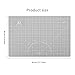 TCAIRG Self Healing Cutting Mat 18 inchx12 inch Non-Slip PVC Double Sided 5-Ply A3 Art Craft Rotating Mat,Sewing Crafts Hobby Fabric Precision Scrapbooking Project -Black/Grey