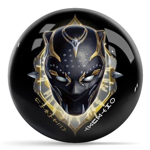 KR Strikeforce Marvel - Avengers - Black Panther Wakanda Forever Badge 12lb Bowling Ball