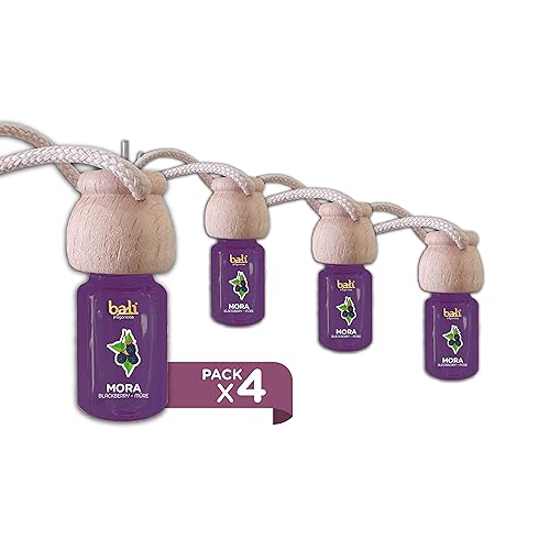 Bali fragancias Pack de 4 Ambientadores de coche MORA 6 ml 0%...