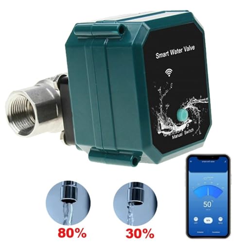 Vanne d'eau Zigbee DN25 pour stopper les fuites et réguler le débit de 0% à 100%