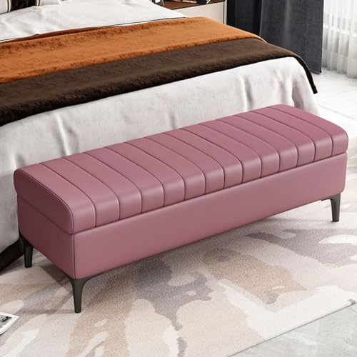 YHKJLYH Banco de Almacenamiento Multifuncional al Final de la Cama, Banco de Zapatos, Asiento de reposapiés, Banco de sofá tapizado, Banco de Zapatos con Estante de Madera Maciza, para Sala de Estar