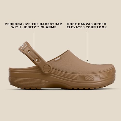 Image of Crocs Unisex-Adult Classic Crafted Canvas & Suede Clogs