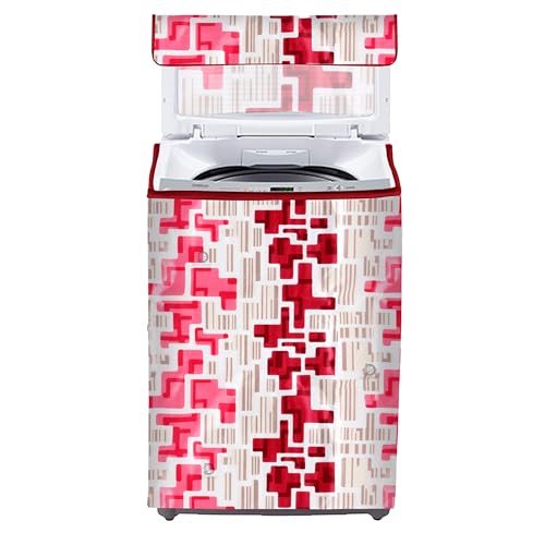 Image of Top Loading Washing Machine Appliance Cover (Size : 58X58X89 cms ) (Red)