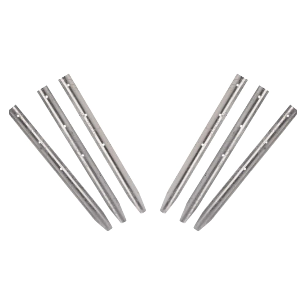 Garden Mile 6Pc 30Cm Metal Lawn Edging Stakes - Galvanised Metal Garden Edging Border Stakes - Landscape Edging Stake - Diy Edging For Raised Flowerbeds, Pathway, Patio, Landscaping (6Pc)