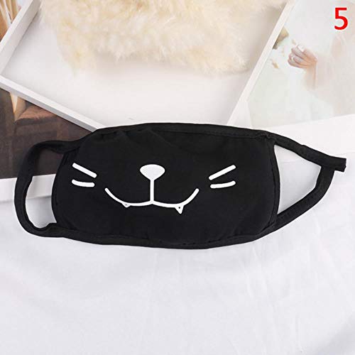 Preisvergleich Produktbild Staubmaske 1Pc Baumwolle Staubdichte Mundgesichtsmaske Unisex Koreanisch Kpop Schwarzbär Radfahren Anti-Staub Baumwolle Gesichtsschutzabdeckung Masken, 05