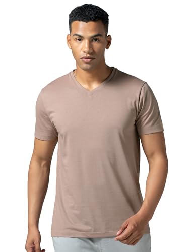 Image of DAMENSCH Regular Fit Cotton Blend Tshirt Half Sleeve Crew Neck Comfortable Casual Lightweight Premium Vortex Elemental Breeeze Tshirts for Men Pack of 1