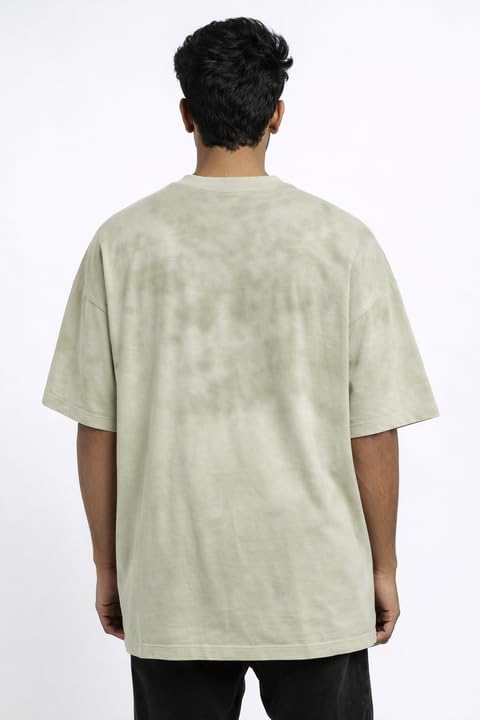 Buy BAENEFICAL Oversized Tie-Dye Graphic T-Shirt for Men | Premium