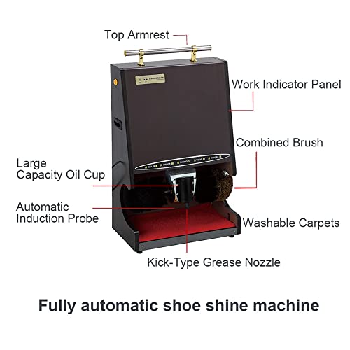Shoe Polisher Electric Shoe Brush, Automatic Shoe Polisher, Electric Shoes Cleaning Leveller Polisher (Color : Upgrade 3, Size : Large) #TOP3