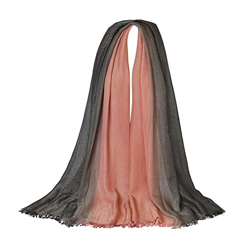 Cotton Scarf Soft, Wrap Shawl for Women Large Gradient Rectangle Wrap Shawl Blanket Scarf Gifts for Wedding Birthday3