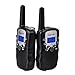 Upgrow 2X Walkie Talkies Set Kinder Funkgeräte 1-3KM Reichweite 8 Kanäle mit Taschenlampe Walki Talki Kinder Spielzeug (Schwarz)