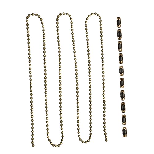 SHINEOFI 20 piezas Cadena de Tracción Hebillas de Conexión para Ventilador de Techo y Lámpara Kit de Reemplazo Duradero y Fácil Instalación Color Cobre Antiguo