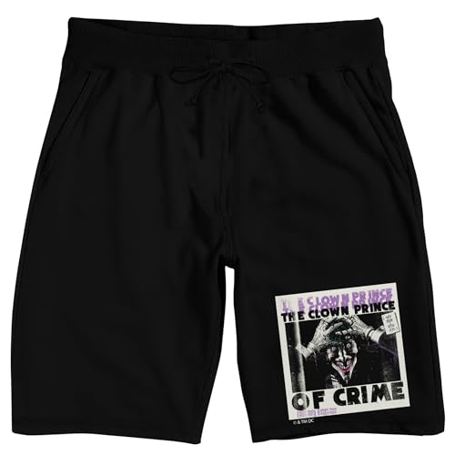 Bioworld The Joker Clown Prince of Crime Men’s Black Sleep Pajama Shorts