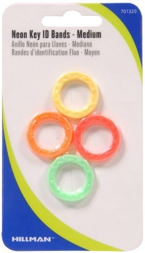 Key Bands,Neon 4/Pk