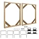 Niejgay 2 Set DIY Massivholz-Leinwandrahmen-Kit, 16 X 20 Leinwandrahmen-Keilrahmen Aus für Ölgemälde, Drucke und Poster, Langlebig