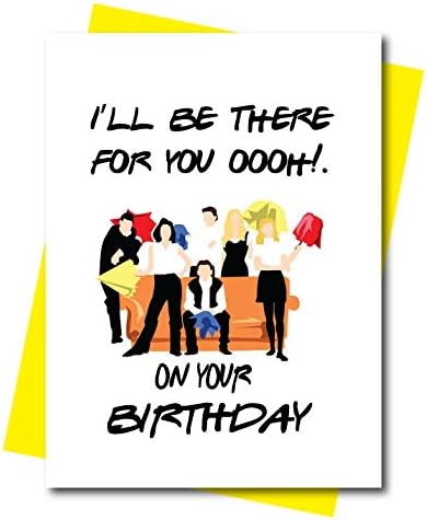 Funny Birthday Card Funny Old Friends TV C132