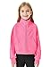 Meikulo Girls Zip Up Sweatshirt Kids Fashion Stand Collar Fleece Lined Jacket with Pockets 7-14 Years Pink