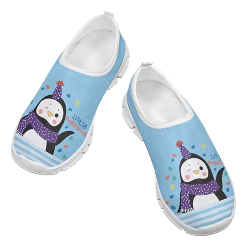 Sneakers for Girls Boys,Kids Stylish Slip On Flats Skateboard Shoes Lightweight Non-Slip White Sole Shoes4