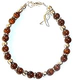 Bracelet, Colon Cancer Awareness or Fundraising Campaign, Dark Brown by Hidden Hollow, (7 ¾ in.), 6mm