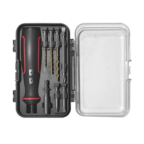 USB 充電式 3.6V 電動ドライバー LED ライトコードレスミニ電動工具多目的 DIY 家庭用 使いやすい(BlackLSD41in1-002)