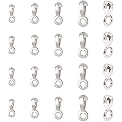 Lamparas De Techo Con Ventilador Baratas NBEADS 70 piezas de Conectores de Bucle de Cadena de Bola, 2.4 mm / 3 mm / 4.5 mm / 6 mm Cadena de Bolas Ventilador de Techo Lámpara Tirador Loop Conectores de Cadena de Acero Inoxidable Resultados