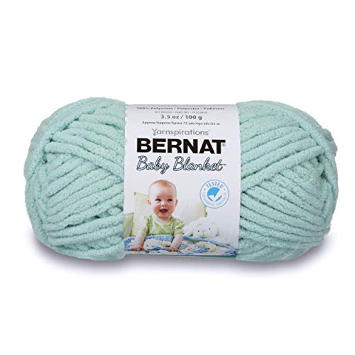 Image of Bernat Baby Blanket Yarn, 3.5 oz, Gauge 6 Super Bulky, Seafoam