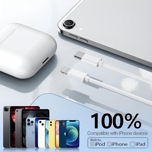 Image of iPhone 20W PD USB C to Lightning Cable 3.3FT [MFi Certified] Power Delivery Wire Type C Apple Charger Cord Fast Charging for iPhone 14|14 Plus|14 Pro|14 Pro Max|13| 13 mini|13 Pro|13 Pro Max|12|11