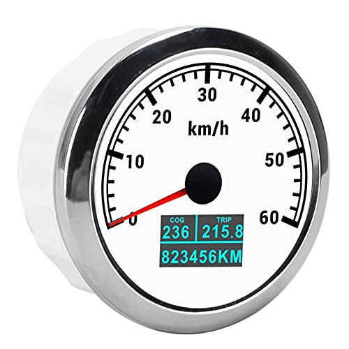 Boat GPS Speedometer, Tachometer Easy Installation ABS Stainless Steel Universal Speedometer for Marine Boat Car Truck