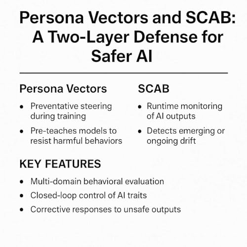 Persona Vectors and SCAB: A Two-Layer Defense for Safer AI cover art