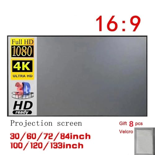 Pantalla portátil para proyector de 130 pulgadas miniatura 2