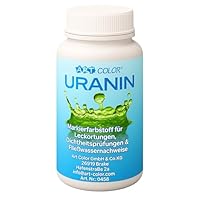 Art Color Uranin 125g Markierungsfarbstoff - Wasserfärbemittel zur Leckortung, Dichtheitsprüfung, Strömungsverfolgung u.v.m. - Fluoreszenzfarbstoff im Vorteilspack